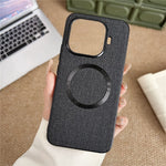 For Xiaomi 15T Pro Magnetic Case Drop-Proof TPU + Cloth Back Phone Cover