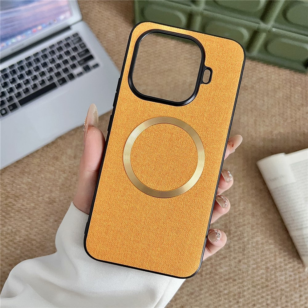 For Xiaomi 15T Pro Magnetic Case Drop-Proof TPU + Cloth Back Phone Cover