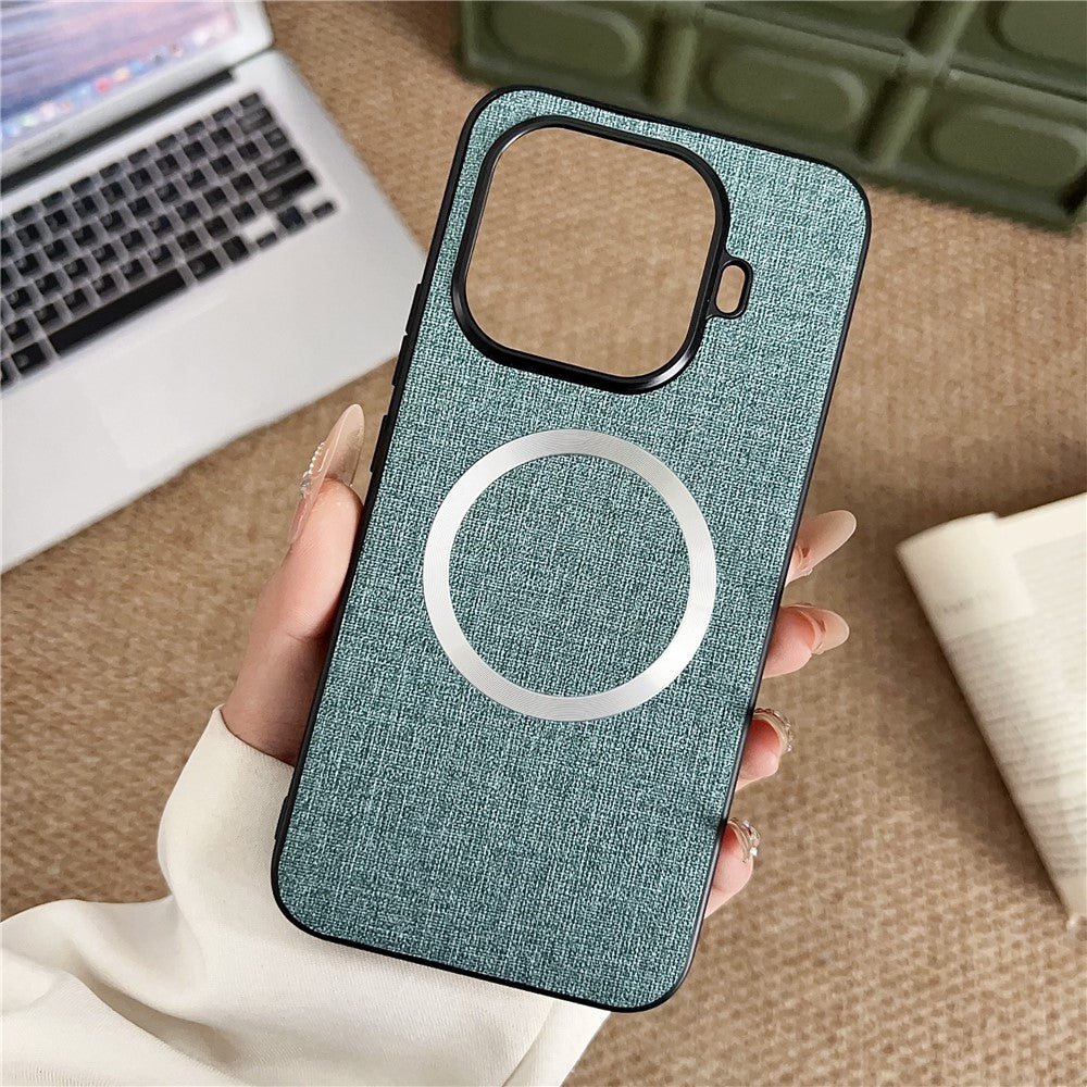 For Xiaomi 15T Pro Magnetic Case Drop-Proof TPU + Cloth Back Phone Cover