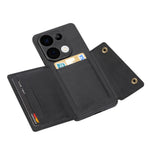 Etui med kortlommer, støtte og læder + TPU-mobilcover til Xiaomi Redmi 15C 4G (Global) (171mm) / Poco C85 4G (171mm)
