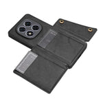 Xiaomi Poco M8 5G / Redmi Note 15 5G (Global) / 15 4G (Global) fodral med korthållare, stativ, läder + TPU-mobilskal