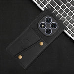 Xiaomi Poco M8 5G / Redmi Note 15 5G (Global) / 15 4G (Global) fodral med korthållare, stativ, läder + TPU-mobilskal