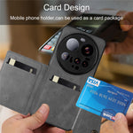 For Xiaomi 15 Ultra Case with Card Slots Kickstand Leather + TPU Phone Cover
