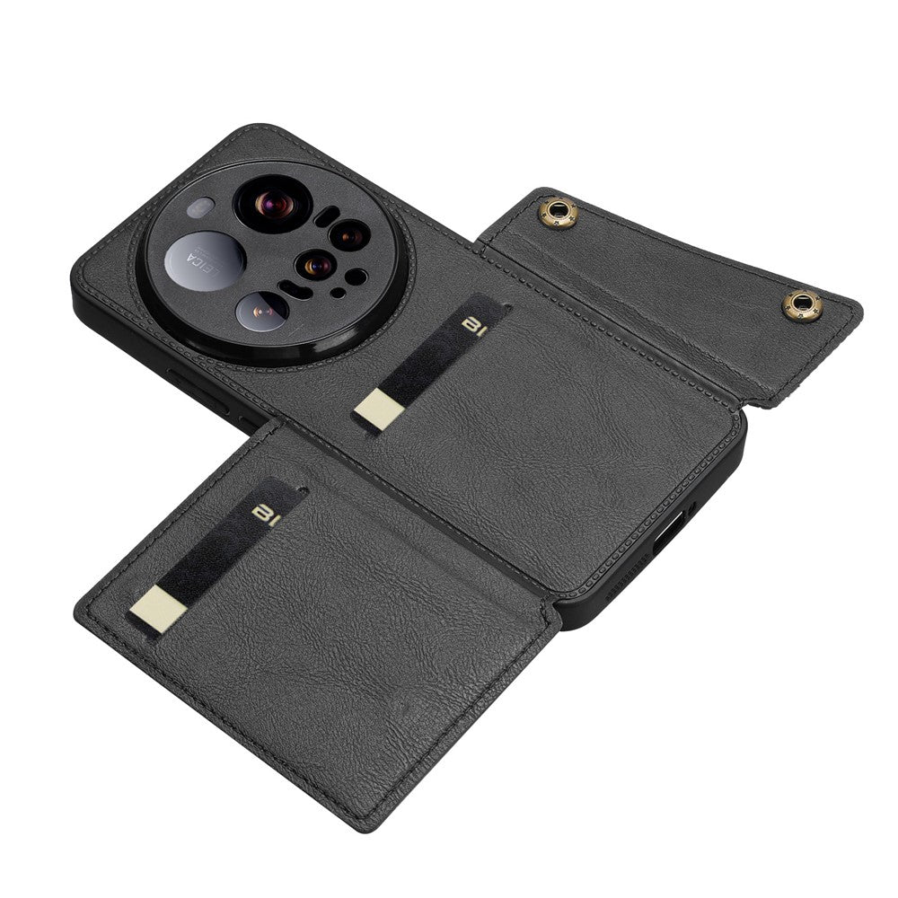 For Xiaomi 15 Ultra Case with Card Slots Kickstand Leather + TPU Phone Cover