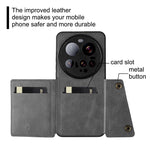 For Xiaomi 15 Ultra Case with Card Slots Kickstand Leather + TPU Phone Cover