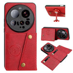 For Xiaomi 15 Ultra Case with Card Slots Kickstand Leather + TPU Phone Cover