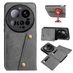 For Xiaomi 15 Ultra Case with Card Slots Kickstand Leather + TPU Phone Cover