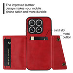 For Xiaomi 17 Case with Card Slots Kickstand Leather + TPU Phone Cover