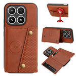 For Xiaomi 17 Case with Card Slots Kickstand Leather + TPU Phone Cover