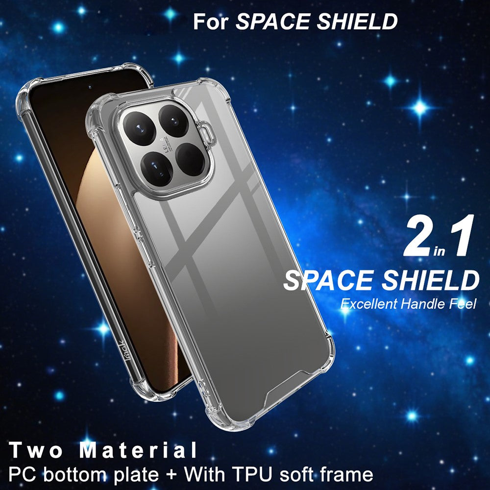 IMAK For Xiaomi 15T Pro Case PC + TPU Shockproof Clear Phone Cover