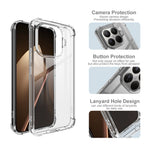 IMAK For Xiaomi 15T Pro Case PC + TPU Shockproof Clear Phone Cover