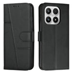 For Xiaomi 17 Leather Phone Case Foldable Stand Wallet Flip Cover with Strap