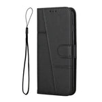 For Xiaomi 17 Leather Phone Case Foldable Stand Wallet Flip Cover with Strap