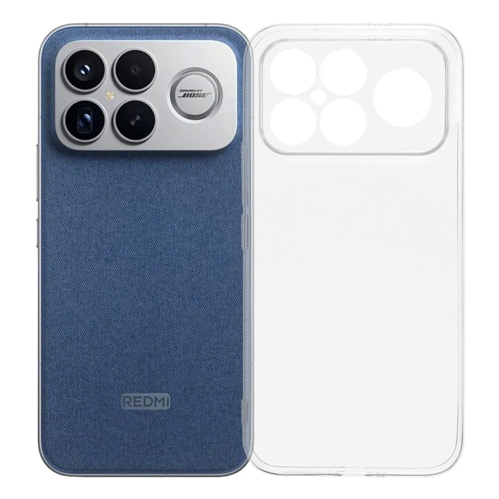 For Xiaomi Redmi K90 Pro Max 5G / Poco F8 Ultra Back Cover Ultra Thin Flexible TPU Clear Phone Case