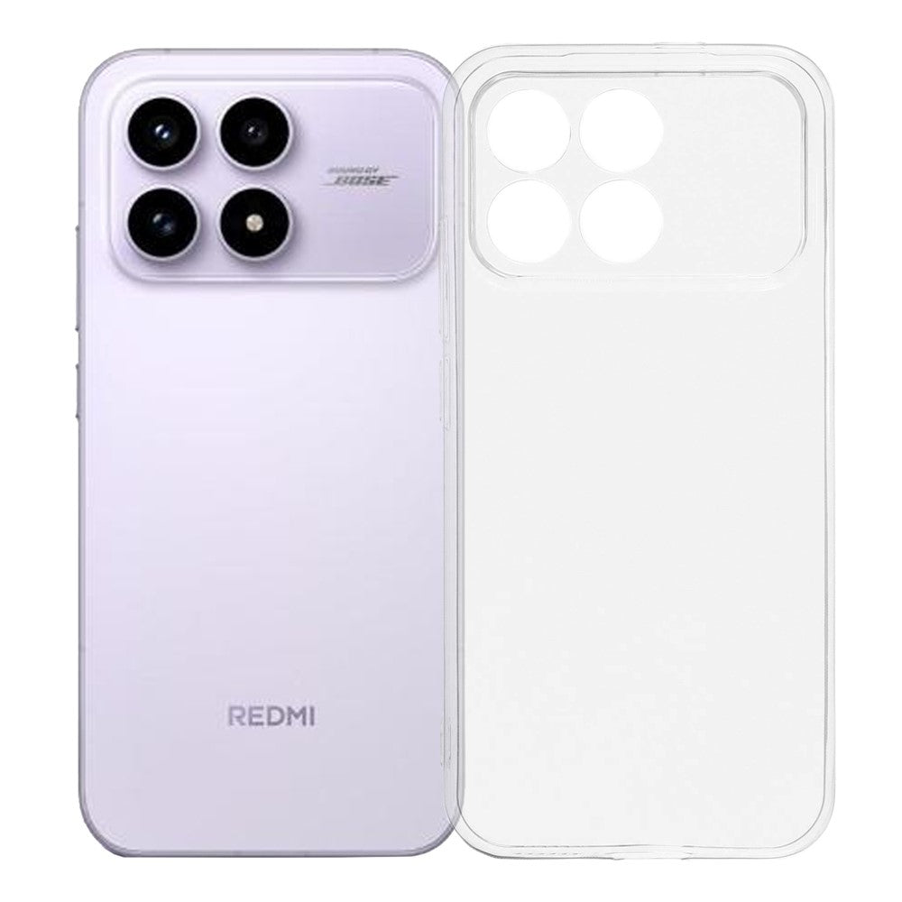 For Xiaomi Redmi K90 5G / Poco F8 Pro 5G Back Cover Ultra Thin Flexible TPU Clear Phone Case