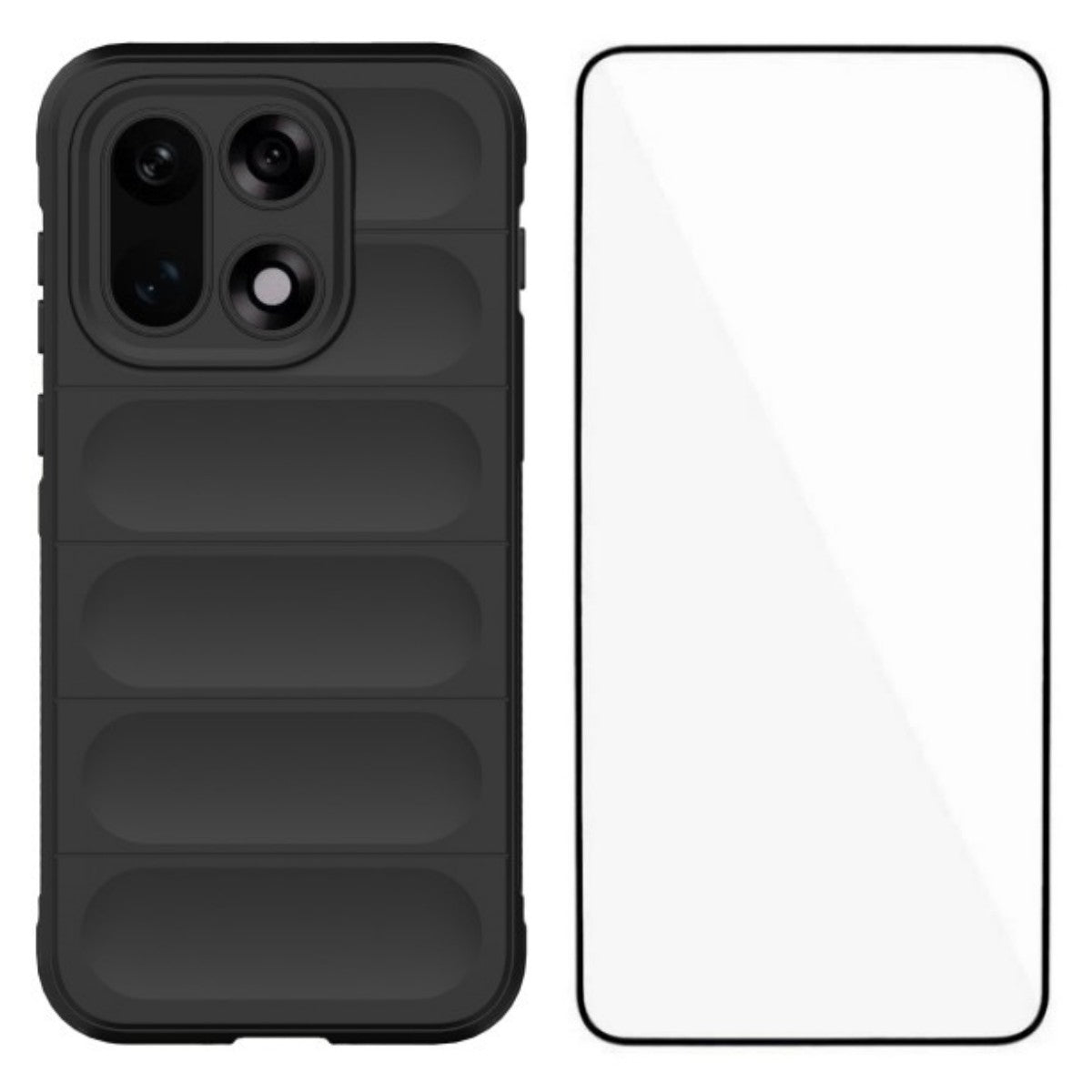 WANLONFENG For OnePlus 15 5G TPU Case  HD Series Anti Slip Phone Cover with Tempered Glass