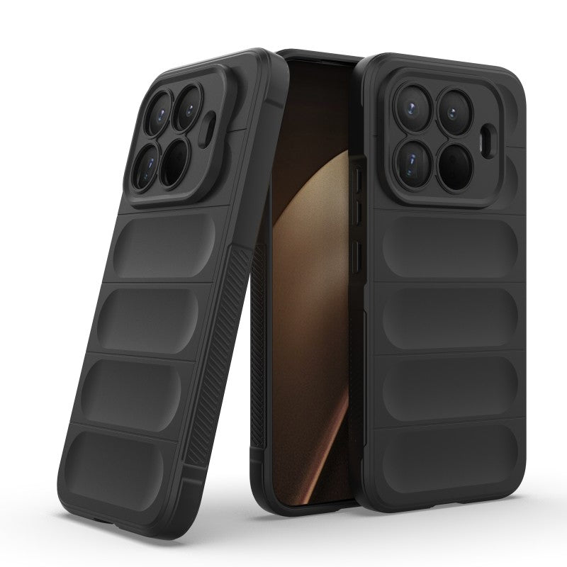WANLONFENG For Xiaomi 15T Pro TPU Case  HD Series Anti Slip Phone Cover with Tempered Glass