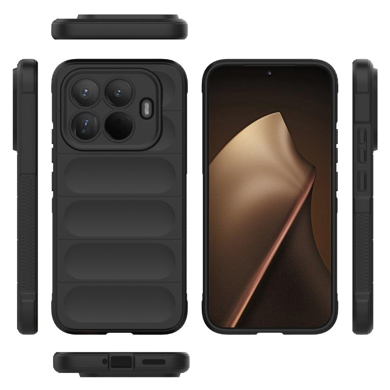 WANLONFENG For Xiaomi 15T Pro TPU Case  HD Series Anti Slip Phone Cover with Tempered Glass