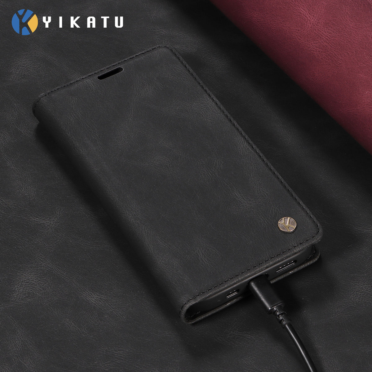 YIKATU For Honor Magic8 Pro 5G Leather Cover  YK-004 Skin-Touch Wallet Phone Cases