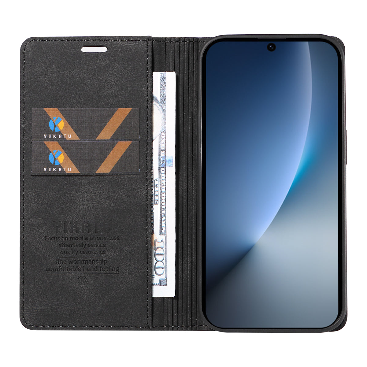 YIKATU For Honor Magic8 5G Leather Cover  YK-004 Skin-Touch Wallet Phone Cases