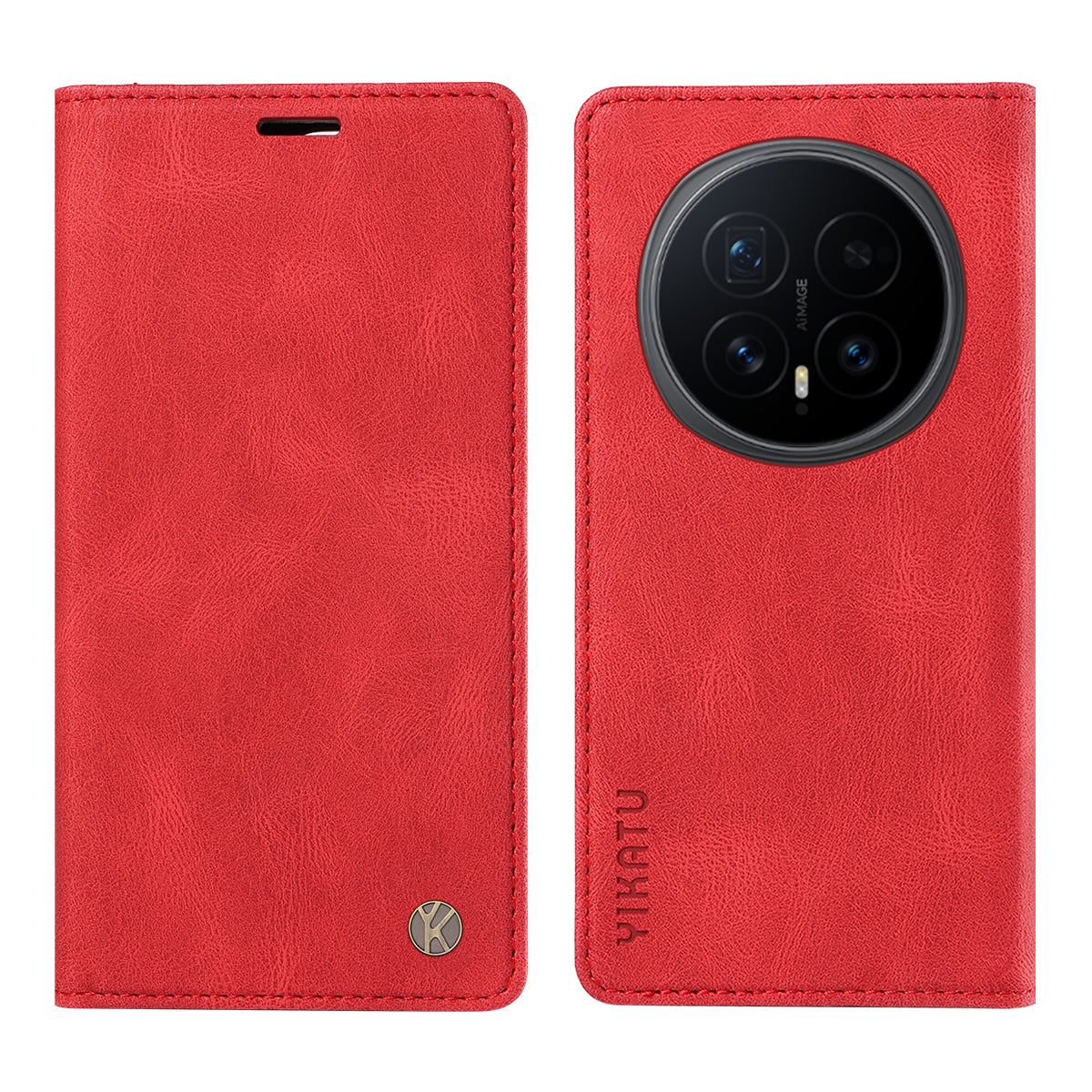 YIKATU For Honor Magic8 5G Leather Cover  YK-004 Skin-Touch Wallet Phone Cases