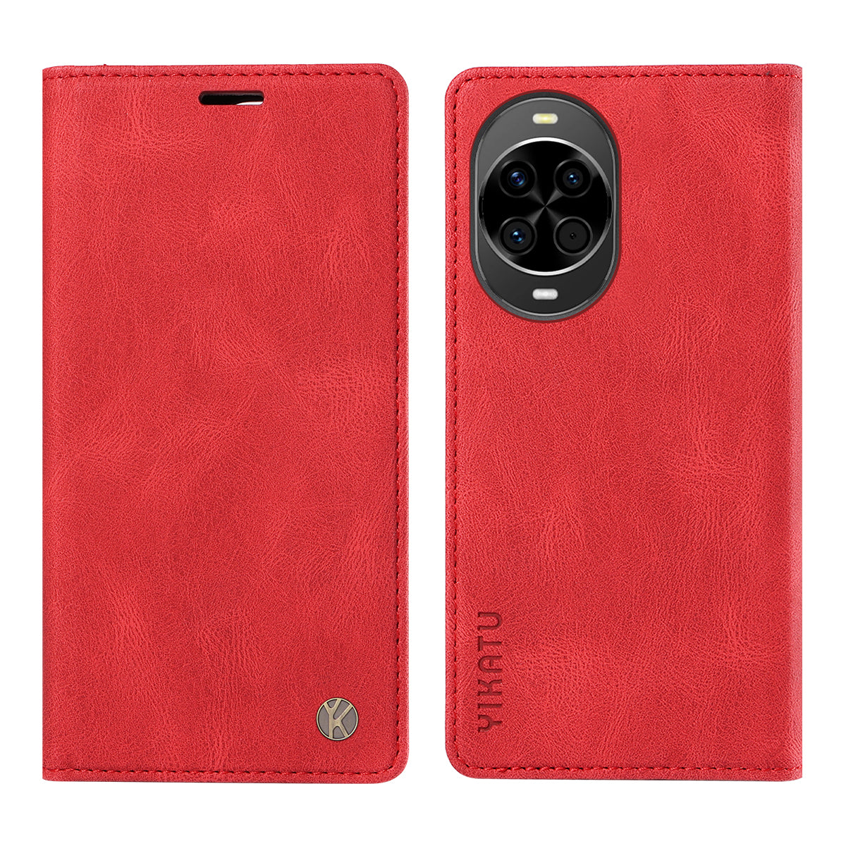 YIKATU For Huawei nova 14 5G Leather Cover  YK-004 Skin-Touch Wallet Phone Cases