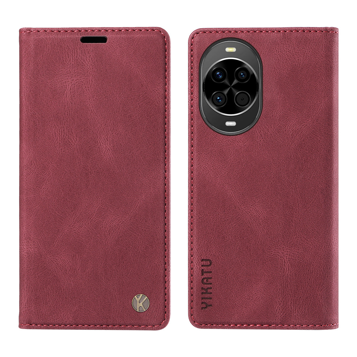 YIKATU For Huawei nova 14 5G Leather Cover  YK-004 Skin-Touch Wallet Phone Cases