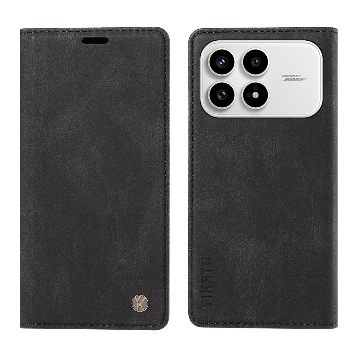 YIKATU För Xiaomi Redmi K90 5G / Poco F8 Pro 5G Läderfodral YK-004 Skin-Touch Plånboksfodral