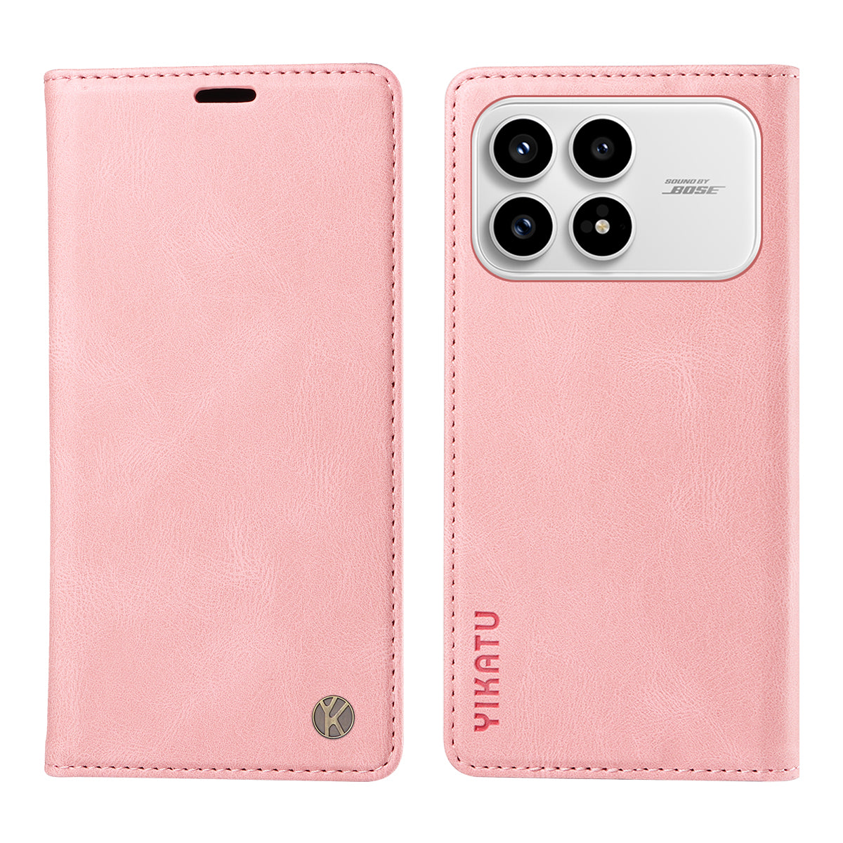 YIKATU För Xiaomi Redmi K90 5G / Poco F8 Pro 5G Läderfodral YK-004 Skin-Touch Plånboksfodral