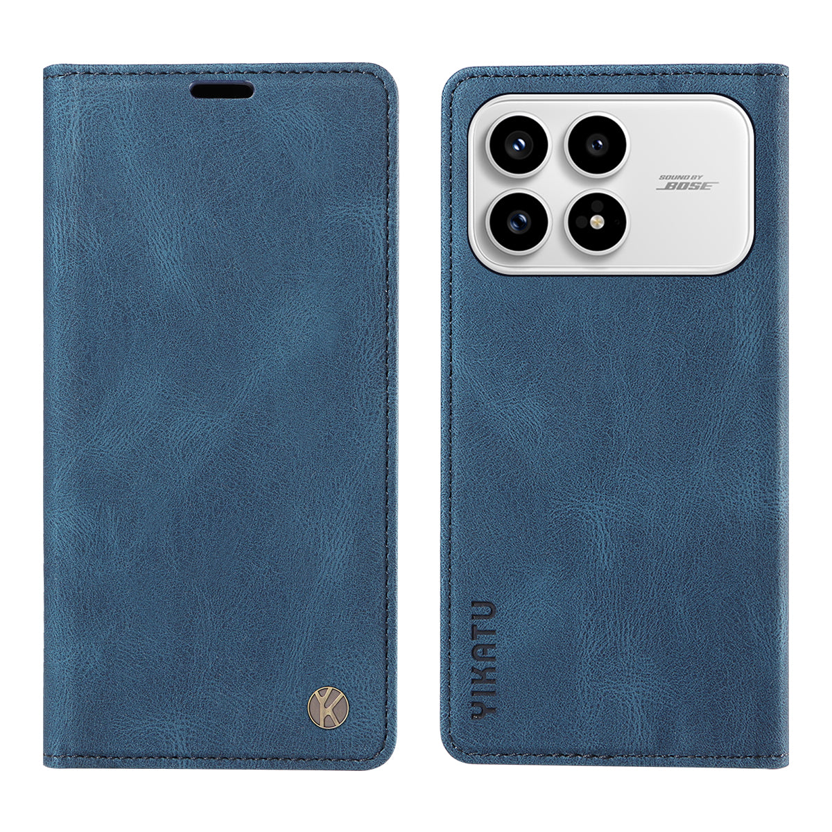 YIKATU För Xiaomi Redmi K90 5G / Poco F8 Pro 5G Läderfodral YK-004 Skin-Touch Plånboksfodral