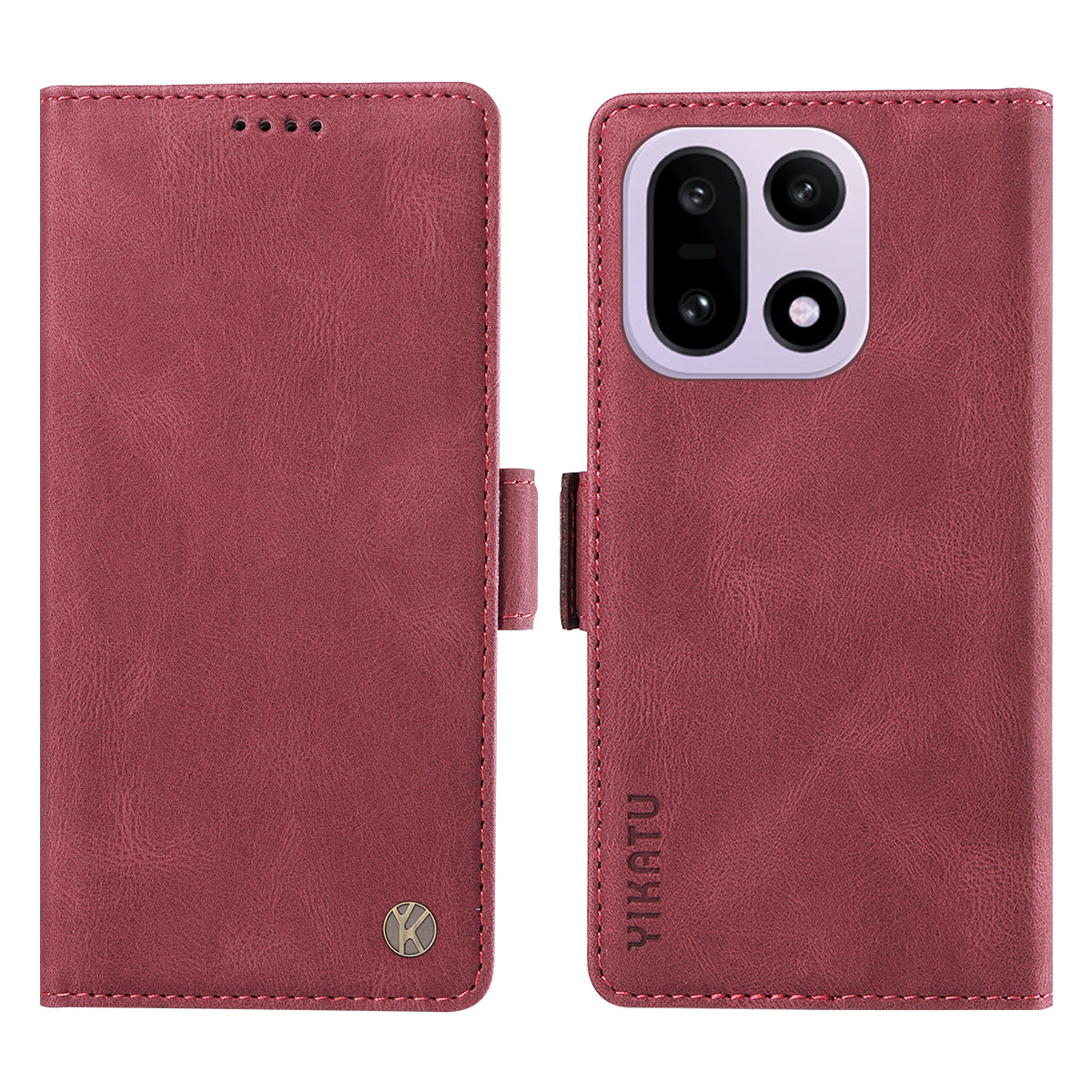 YIKATU Läderfodral För OnePlus 15 5G YK-005 Plånboksfodral med hudkänsla
