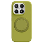 For Xiaomi 17 Magnetic Case Rotating Kickstand Liquid Silicone PC Phone Cover Skin Touch