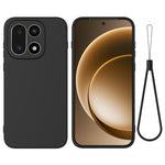 For OnePlus 15 5G Liquid Silicone Case Phone Back Cover with Hand Strap