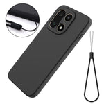 For OnePlus 15 5G Liquid Silicone Case Phone Back Cover with Hand Strap