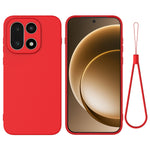 For OnePlus 15 5G Liquid Silicone Case Phone Back Cover with Hand Strap