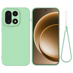 For OnePlus 15 5G Liquid Silicone Case Phone Back Cover with Hand Strap