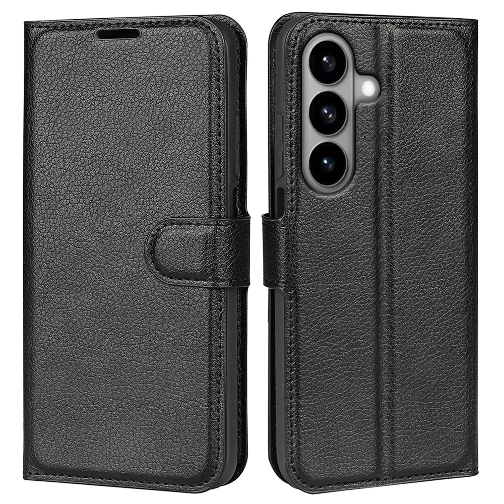 For Samsung Galaxy S26 Case Litchi Texture Shockproof Leather Wallet Phone Cover
