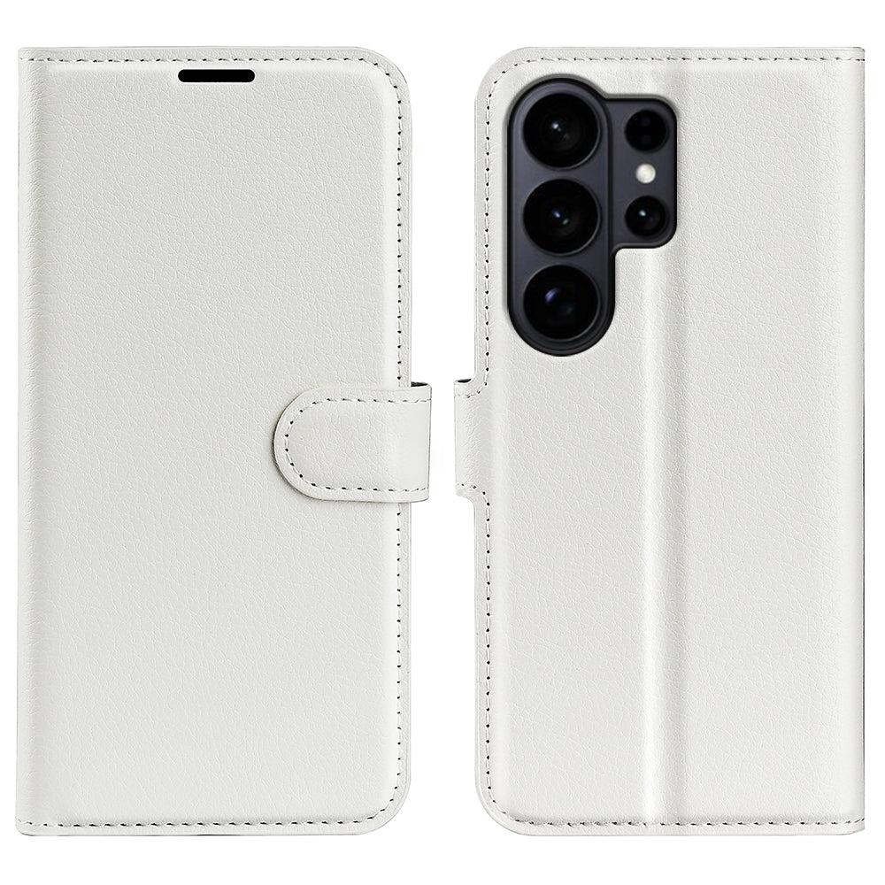 For Samsung Galaxy S26 Ultra Case Litchi Texture Shockproof Leather Wallet Phone Cover