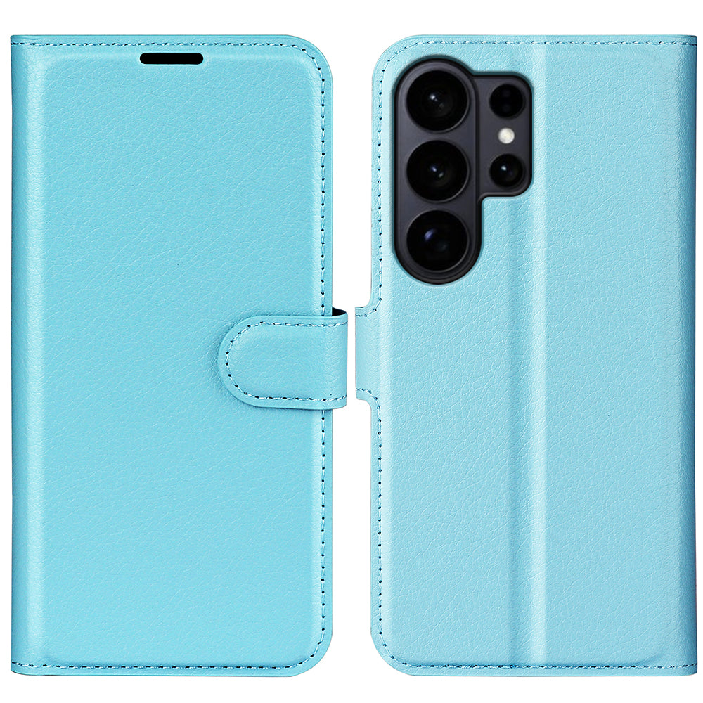 For Samsung Galaxy S26 Ultra Case Litchi Texture Shockproof Leather Wallet Phone Cover
