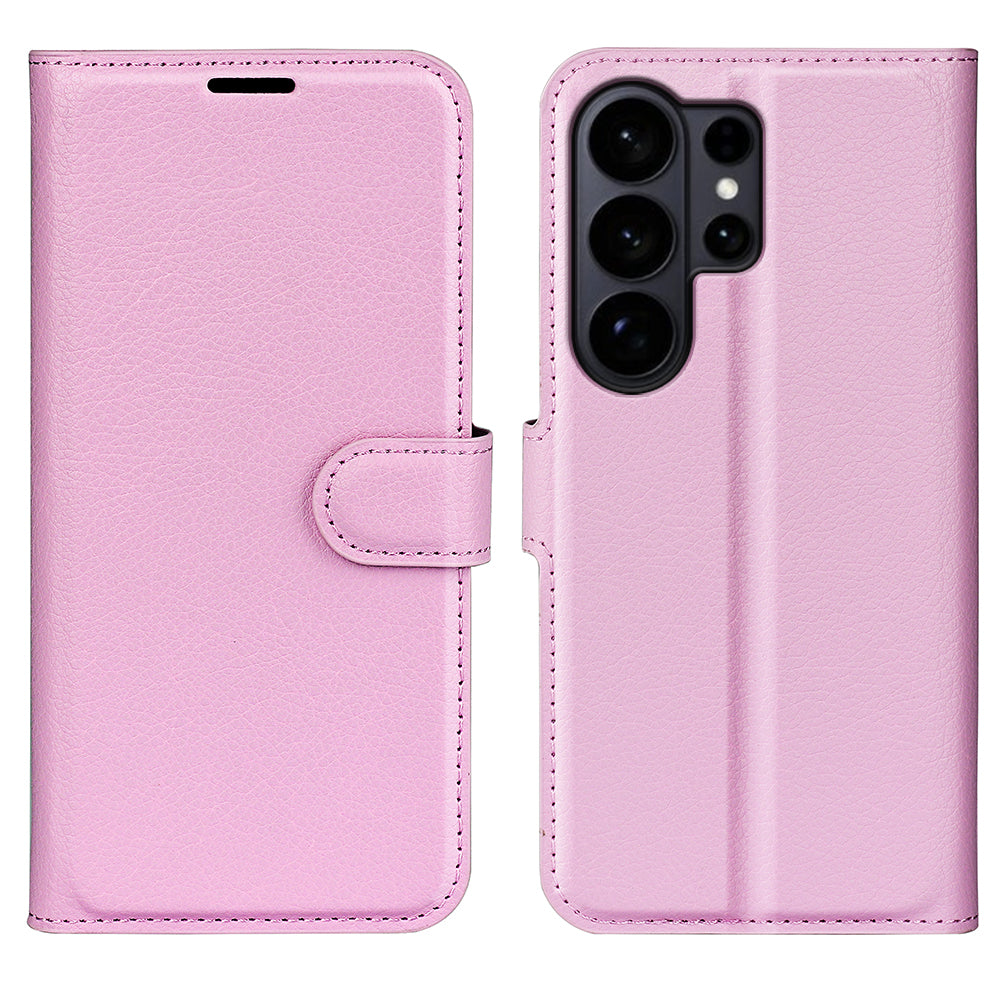 For Samsung Galaxy S26 Ultra Case Litchi Texture Shockproof Leather Wallet Phone Cover