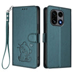 For OnePlus 15 5G Wallet Case with Wrist Strap Love Cat Pattern Imprint Leather Phone Cover