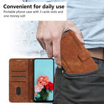 For Xiaomi Redmi Note 15 Pro 5G (Global) Stand Case Imprinted Lines Leather Phone Cover
