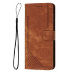 For Xiaomi Redmi Note 15 Pro 5G (Global) Stand Case Imprinted Lines Leather Phone Cover