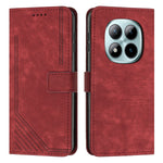 For Xiaomi Redmi Note 15 Pro 5G (Global) Stand Case Imprinted Lines Leather Phone Cover