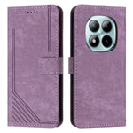 For Xiaomi Redmi Note 15 Pro 5G (Global) Stand Case Imprinted Lines Leather Phone Cover