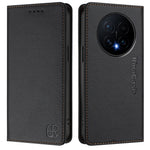 For Honor Magic8 5G Leather Case RINACASIS RC01 Phone Cover with RFID Blocking Wallet Stand