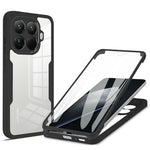 For Xiaomi 15T Pro Case Acrylic + TPU Clear Phone Cover with PET Screen Film