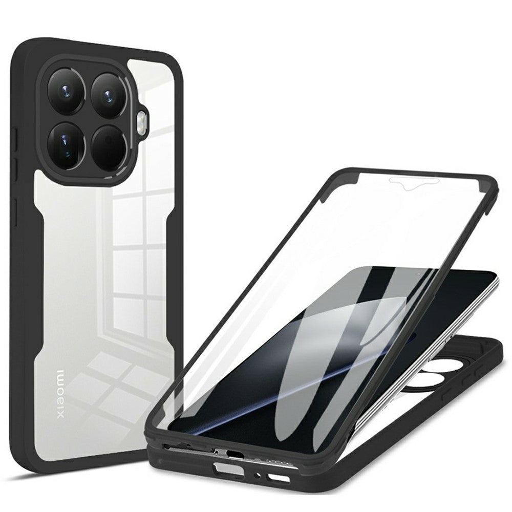 For Xiaomi 15T Pro Case Acrylic + TPU Clear Phone Cover with PET Screen Film