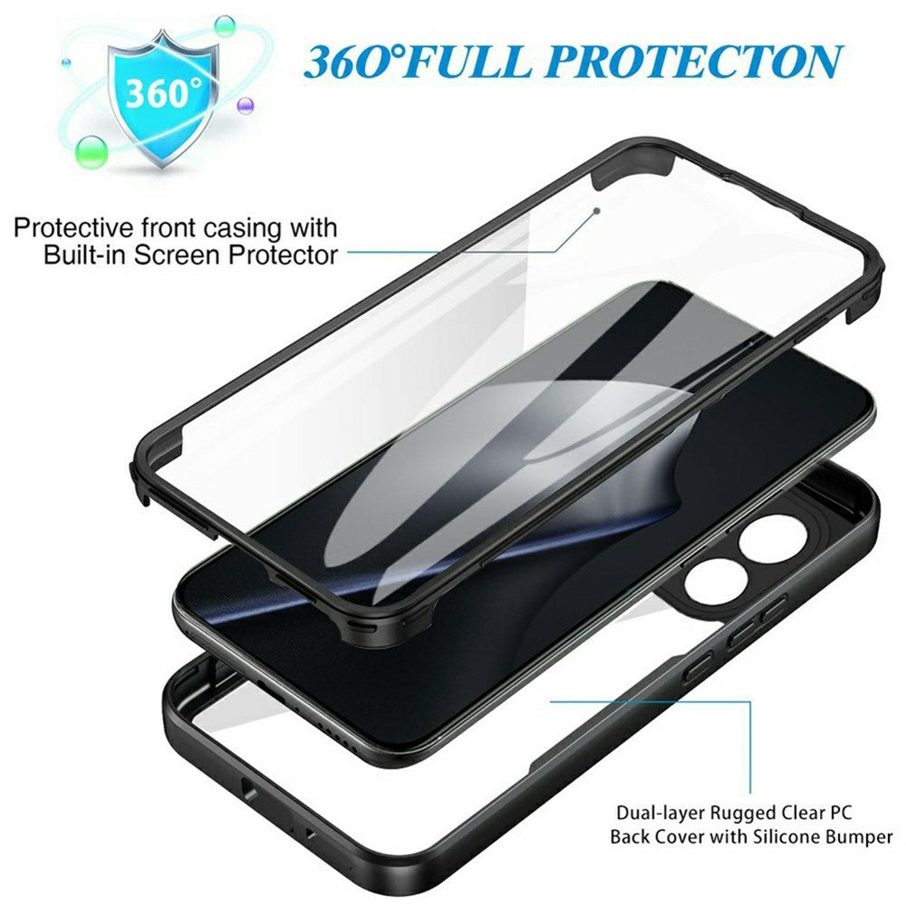 For Xiaomi 15T Pro Case Acrylic + TPU Clear Phone Cover with PET Screen Film
