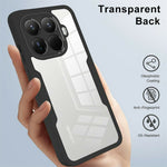 For Xiaomi 15T Pro Case Acrylic + TPU Clear Phone Cover with PET Screen Film